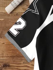 GUMBALL X SHEIN 女式拼色字母和卡通图案圆领短袖 T 恤，夏季 - 白色 - 查看 4