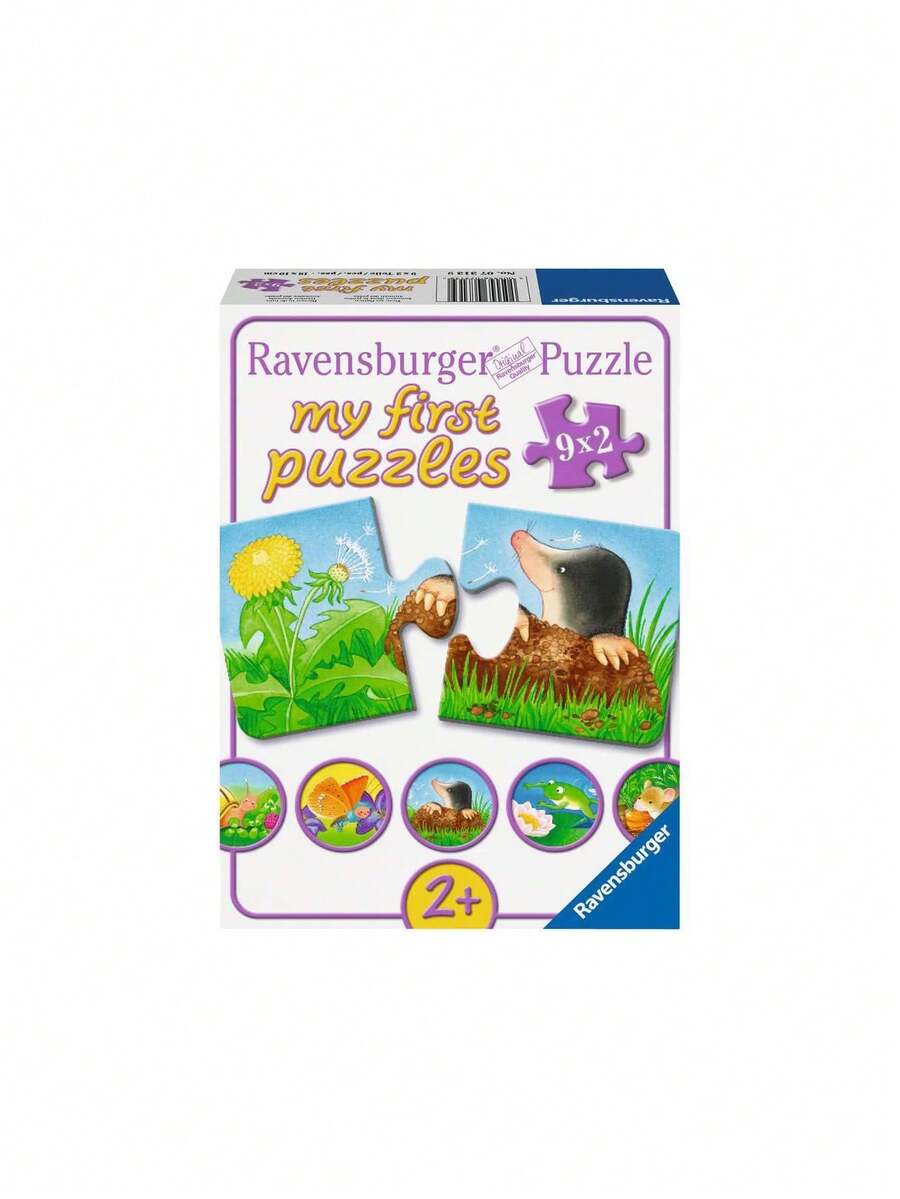 Ravensburger Garden Animals 9x2 Piece Jigsaw Puzzle Age 2 Years+ 7313 - Multicolor - View 1