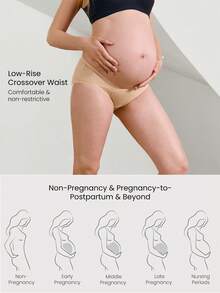 GLOWMODE 2 Packs Modal Easy Day Deodorizing Crossover Low Waist Lengthened Crotch Briefs Underwear Daily Casual Work Wear