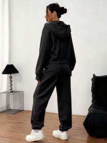 Women Two-Piece Outfits - Black - View 2
