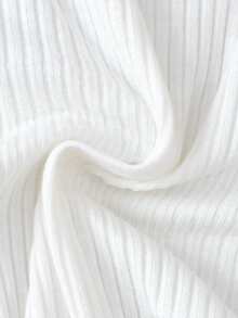 SHEIN Playful Pals 两件套休闲长袖女婴连体衣和豹纹背带裙套装