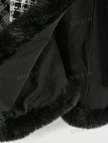 ROMWE J-Fashion Hime Gyaru 可爱甜美日本偶像风格女士休闲夹克 - 黑色 - 查看 4