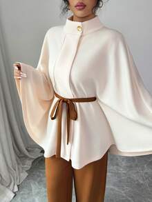 Elenzga Women's Knitted Elegant Vacation Commuting Autumn Two Pieces Set - Multicolor - View 3