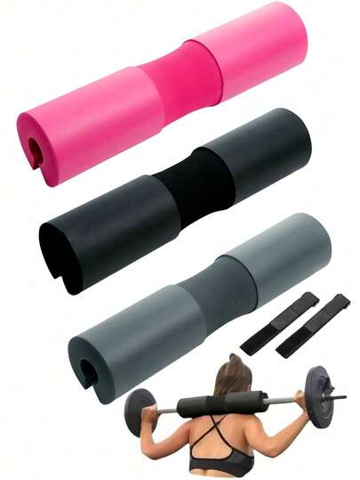 1 pieza Almohadilla para barra, Cojín amortiguador de barra para levantamiento de pesas, Almohadilla de espuma para hombros y cuello para sentadillas, Almohadilla para puente de cadera y flexiones de cadera - Proporciona amortiguación para el cuello y los hombros durante el entrenamiento, gimnasio, deporte, ejercicio en casa, accesorios deportivos, accesorios de gimnasio, accesorios de CrossFit