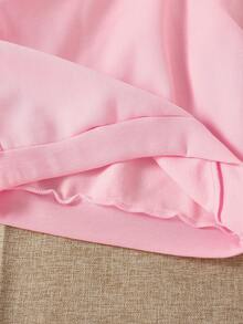 Autumn/Winter Girls' Casual Fashion Creative Personalized Fresh Minimalist High-End Cool Virtual Girl Group Cartoon Character Glitter Pentagram Logo Graphic Print Sweatshirt And Leggings Set, Comfortable Cozy Fall & Winter Styles - Multicolor - View 6