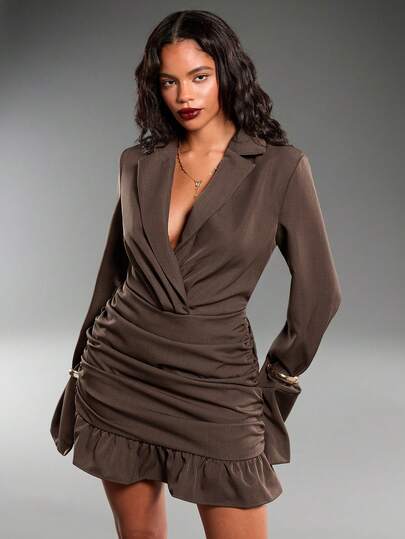 Normani Elegante Ruched Commuter Dress view 7