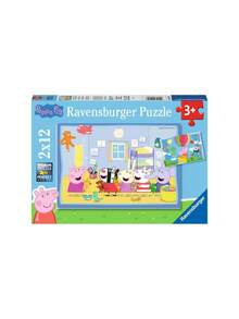 Ravensburger Peppa's Adventure 2x12 Piece Jigsaw Puzzle Age 3 Years+ 5574 - Multicolor - View 1