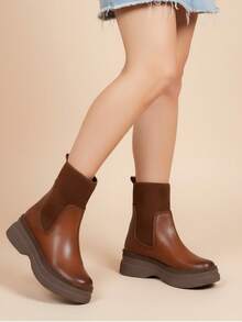 Women Ankle Boots & Booties - Camel - View 1