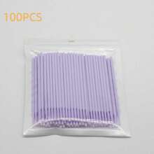 50/100pcs Nano Cleaning Swabs, Ultra Fine Makeup Remover Sticks For Eye Makeup, Contouring, Eyeliner, Lips And Skin Cleansing - Multicolor - View 11