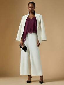 Briarwyn Women's Fashion Sexy Asymmetrical Hem Lace Camisole,Red Top,Red Tops For Women - Red Violet - View 3