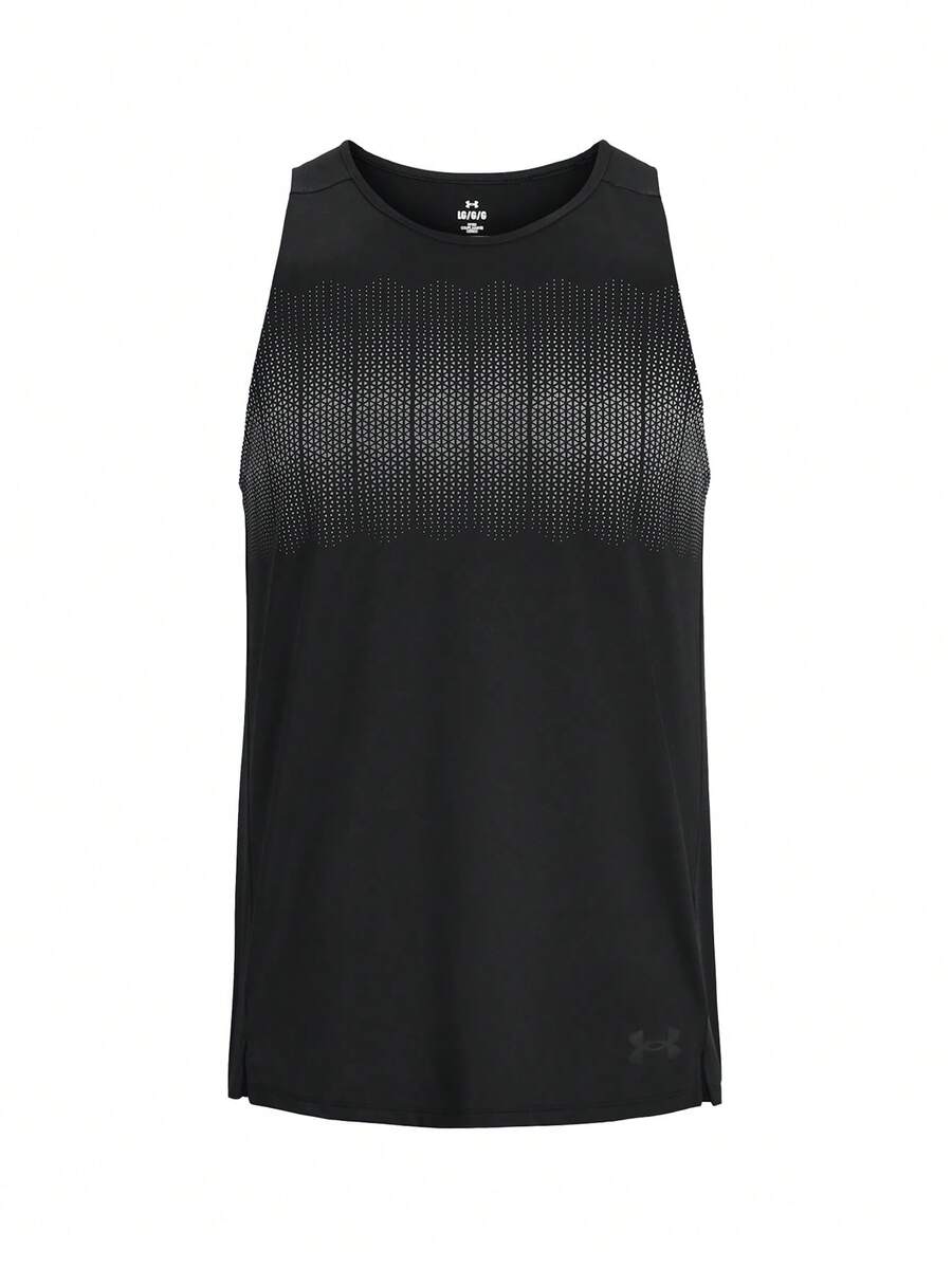 Under Armour Men's Tank Black - Black /  / White - View 1