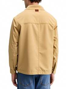Classic Men's Harrington Jacket Beige - Beige - View 2