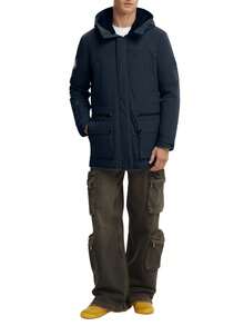 City Men's Padded Jacket Navy Blue - Navy - View 3