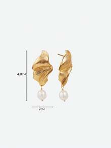 Opalesca Bộ khuyên tai nữ, Trang phục, Phong cách cổ điển, Phụ kiện cưới/cô dâu, Phong cách cổ tích/Nàng tiên, Ngọc trai, Kim loại/Họa tiết, Mùa thu/Đông, Thanh lịch, Dành cho mẹ/phụ nữ/bé gái/người mẹ, Cao cấp, Cổ điển, Nhiều lớp - Vàng - Xem 6