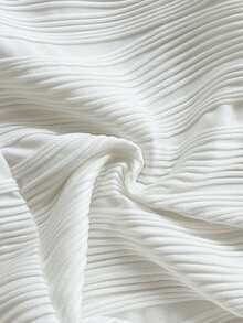 Soleia WYWH 女士度假针织条纹扭结前襟心形领露背连体裤 - 白色 - 查看 6