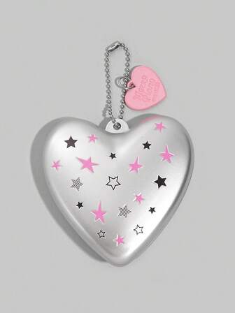 Kawaii 1 Stück süßes Schleifen-Faltbares Kamm- und Spiegelset, Rückkehr zur Schule Luftpolster-Kamm, DIY tragbarer Kamm-Spiegel