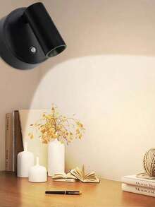 1 件旋转夜灯，USB 供电，可充电电池，磁性 LED 阅读灯，触摸调光，适用于卧室、床头、橱柜、客厅、书桌、酒吧装饰、生日、圣诞节，完美的礼物 - 彩色 - 查看 9