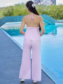 Andrea Bello Women Two Pieces Outfits For Daily Wear - Pink - View 2