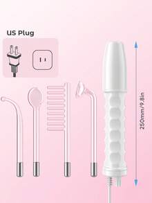 Teckwe 高频祛痘仪，个人护肤仪，含4个高频美容棒，电疗棒，电疗梳，全身电疗仪，微电流美容仪万圣节礼物-美国插头 - 美規A型插(110-127V) - 查看 8