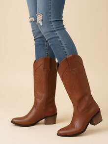 Women Ankle Boots & Booties - Camel - View 1