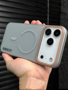 1 件奢华哑光透明代码软 TPU 外壳适用于 17 Air 16 15 14 13 12 11 Pro Plus 16 Pro Max 保护套带磁性防震 - 灰色 - 查看 2