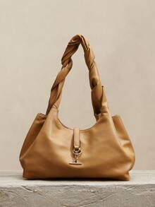 SHECARRY DAMVÄSKA Enkelaxelväska Brun Mjuk För Pendling - Brun - Visa 2