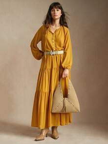 SHECARRY Ladies' Shoulder Bag, Suitable For Women's Daily Commute - Apricot - View 6