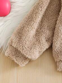 SHEIN 2pcs/Set Young Girl Young Girlrl Reversible Fleece Crew Neck Sweatshirt And Sweatpants, Girls Autumn Casual Wear