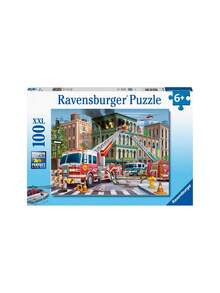 Ravensburger Fire Truck Rescue 100 Piece Jigsaw Puzzle Age 6 Years+ 13329 - Multicolor - View 1