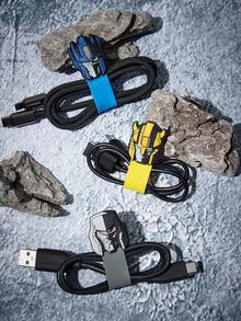 Transformers X SHEIN 3 kẹp giữ cáp dữ liệu hình hoạt hình, kẹp giữ cáp sạc tai nghe du lịch, kẹp sắp xếp cáp đa chức năng dễ thương tại nhà, phù hợp để lưu trữ nhiều loại cáp khác nhau, ý tưởng quà tặng. - Nhiều màu - Xem 4