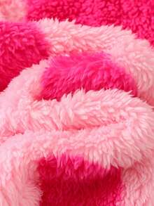 Cozy Pixies Halat de baie pentru bebeluși cu glugă, mânecă lungă și talie lungă, model de ursuleț cu desene animate, căptușit termic, pentru fetițe - Baby Pink - Vizualizare 8