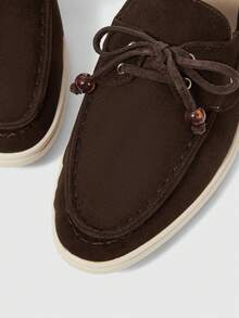 Sleekvia 女士休闲通勤蝴蝶结装饰平底一脚蹬乐福鞋