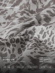 GLOWMODE 24" FeatherFit™ Leopard Love To Move Leggings Low Impact Daily Valentine's Day Love - 彩色 - 查看 4