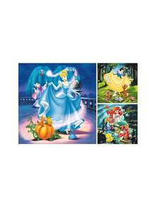 Disney Princess 3x49 Piece Jigsaw Puzzle Age 5 Years+ 9339 - Multicolor - View 1