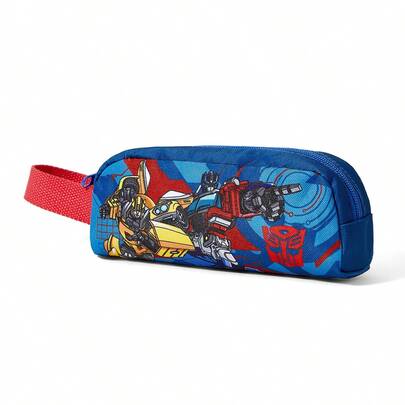 Transformers X SHEIN 1 chiếc túi xách in hình nhân vật hoạt hình dễ thương, túi đựng văn phòng phẩm, túi đựng mỹ phẩm, túi đựng đồ điện tử, túi đựng đồ nhỏ, thích hợp cho học tập, công việc, du lịch, sử dụng hàng ngày, dành cho học sinh, nam, nữ, thanh thiếu niên, người hâm mộ, ý tưởng quà tặng.