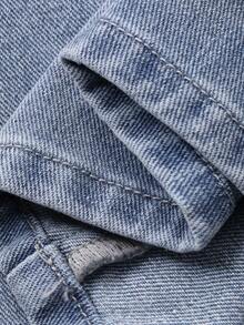 DAZY 少女喇叭裤 - 藍色 - 查看 7