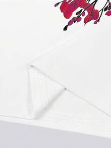 Glimmora 樱花印花长袖T恤 女式上衣 - 彩色 - 查看 4