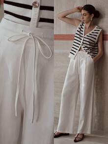 MOTF PREMIUM 女士亚麻裤 - 休闲时尚，天丝亚麻面料，亲肤舒适