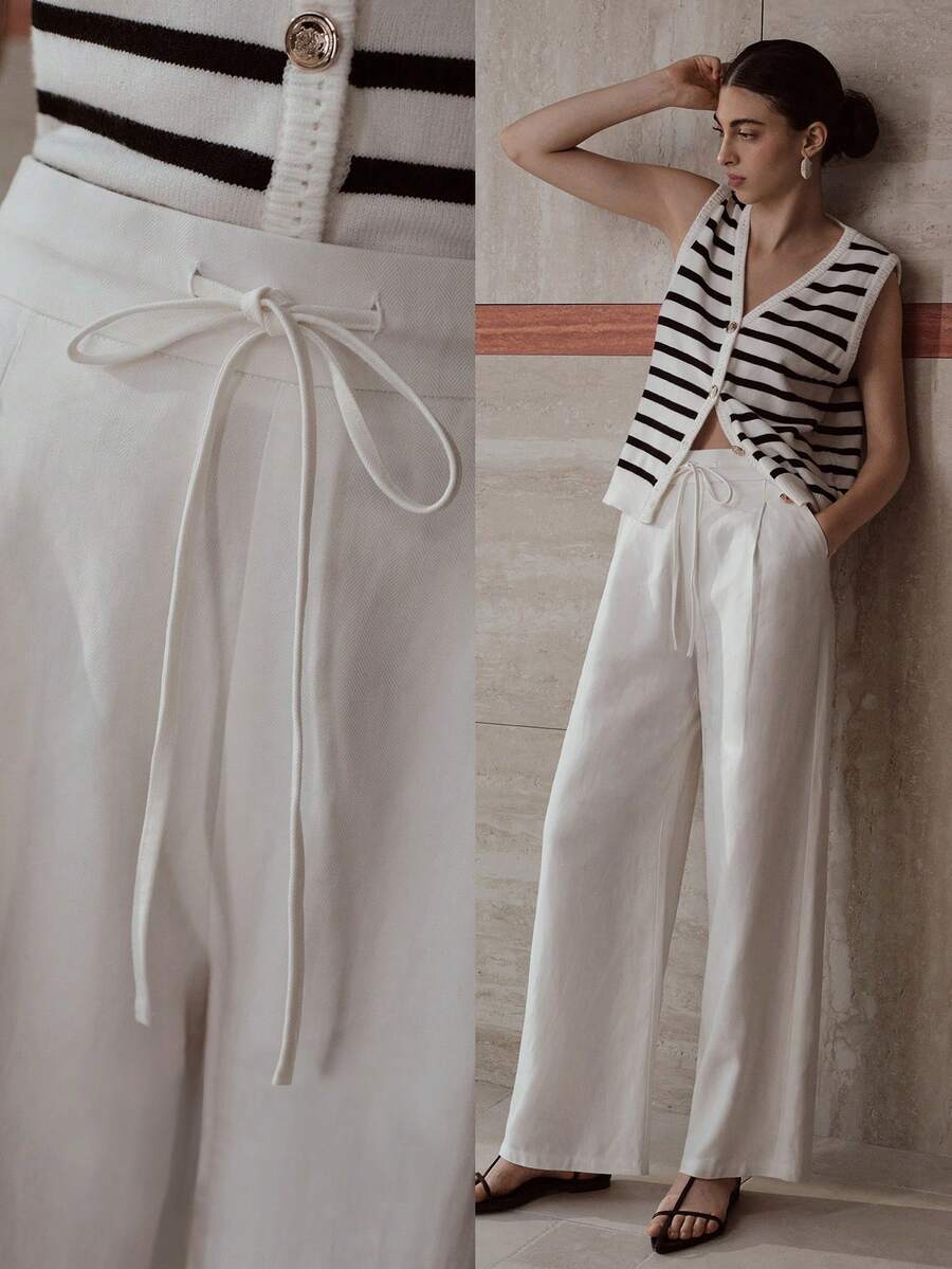 MOTF PREMIUM 女士亚麻裤 - 休闲时尚，天丝亚麻面料，亲肤舒适