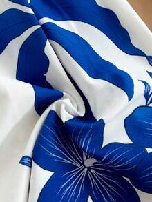 Soleia Women's Vacation Palm Tree Print Cutout Waist Jumpsuit Summer Outfit For Women Floral Jumpsuit Vacation Holiday  Casual Outfit For Women Summer Clothes Carnival, - Multicolor - View 6