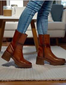 Women Ankle Boots & Booties - Brown - View 2