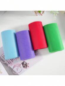 1pc Tulle Roll Spool White Organza Roll Red Blue Tulle Organza Fabric Tutu Skirt Girl Shower Decor Party Supplies DIY 25 Yards*15cm,Christmas - Multicolor - View 7