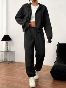 Women Two-Piece Outfits - Black - View 3