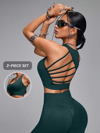 Innovista Sömlösa träningsset för gym Sporter Högt stöd Snabbtorkande Dagligen Athleisure Yoga HIIT Träning Biker Tights Träningskläder BH Booty Scrunch Shorts Komfort Rörelse Funktionell Magkontroll Kompression Knäböjsäker Kondition Cykling Löpning Boxning Utomhusträning Hälsosam TT Viral IG Reel Ready FYP INSTA OOTD Grön Blå Working Mom Fitnessset Tvådelat Atletisk prestationsutrustning Minimalistisk