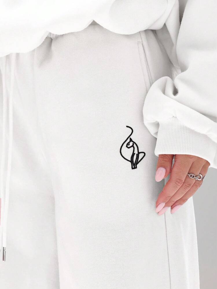 BABYPHAT Relaxed Baggy Sweatpants With Drawstring Waist Comfortable Loungewear Pants For Casual Everyday Wear