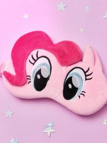 My Little Pony X SHEIN 1Pc Three-Dimensional Cartoon Sleep Shading Eye Mask, Cute Twilight Sparkle/Rainbow Dash/Pinkie Pie Three-Dimensional Shape, Exquisite Embroidery, Effective Shading, Soft Fabric,Gift Ideas