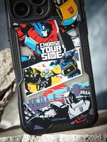 Transformers X SHEIN 印花保护套设计时尚手机壳，手机保护套，兼容 11 - 17 Pro Max，礼品之选 - 彩色 - 查看 6