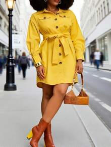 Slaydiva Vestido feminino da nova coleção Outono/Inverno, ideal para festivais de música na primavera/verão, Páscoa (estilo ocidental), estilo nômade, festas de aniversário, formaturas, faculdade, uso estudantil, dia a dia casual, versátil para combinar com tudo, lazer, férias, viagens de cruzeiro, praia, banho de sol, looks virais, streetwear, casamentos (estilo boho), para o trabalho, brunch e aeroporto - Amarelo - A - Amarelo - Ver 6