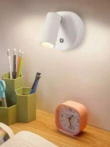 1 件旋转夜灯，USB 供电，可充电电池，磁性 LED 阅读灯，触摸调光，适用于卧室、床头、橱柜、客厅、书桌、酒吧装饰、生日、圣诞节，完美的礼物 - 彩色 - 查看 4