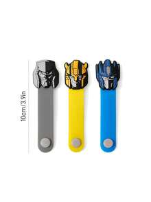 Transformers X SHEIN 3 kẹp giữ cáp dữ liệu hình hoạt hình, kẹp giữ cáp sạc tai nghe du lịch, kẹp sắp xếp cáp đa chức năng dễ thương tại nhà, phù hợp để lưu trữ nhiều loại cáp khác nhau, ý tưởng quà tặng. - Nhiều màu - Xem 3